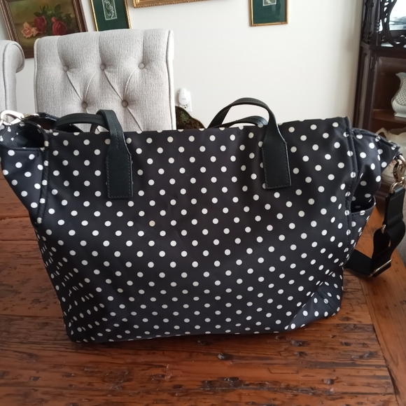 Kate Spade Black and White Nylon Blake Avenue Taden Tote/Baby Bag - Picture 2 of 15